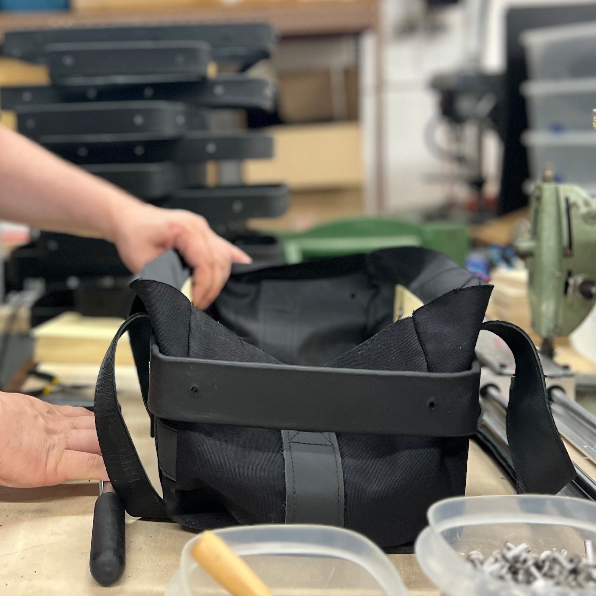DJ Rich Medina 45 Bag | DJ Bags for 45 RPMs | Tucker & Bloom