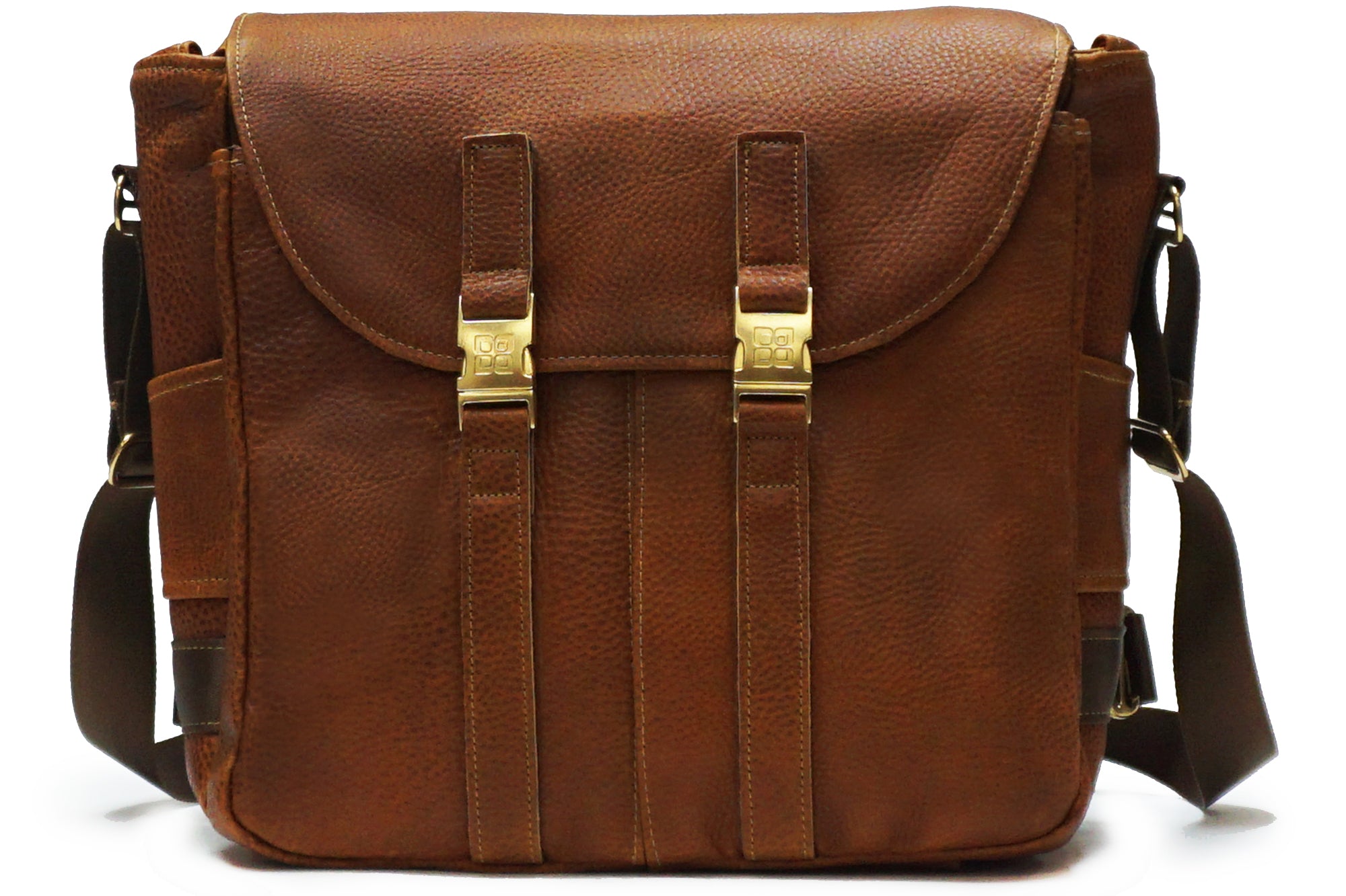 Bison Leather Edition North To South Messenger Bag - Tucker-Bloom