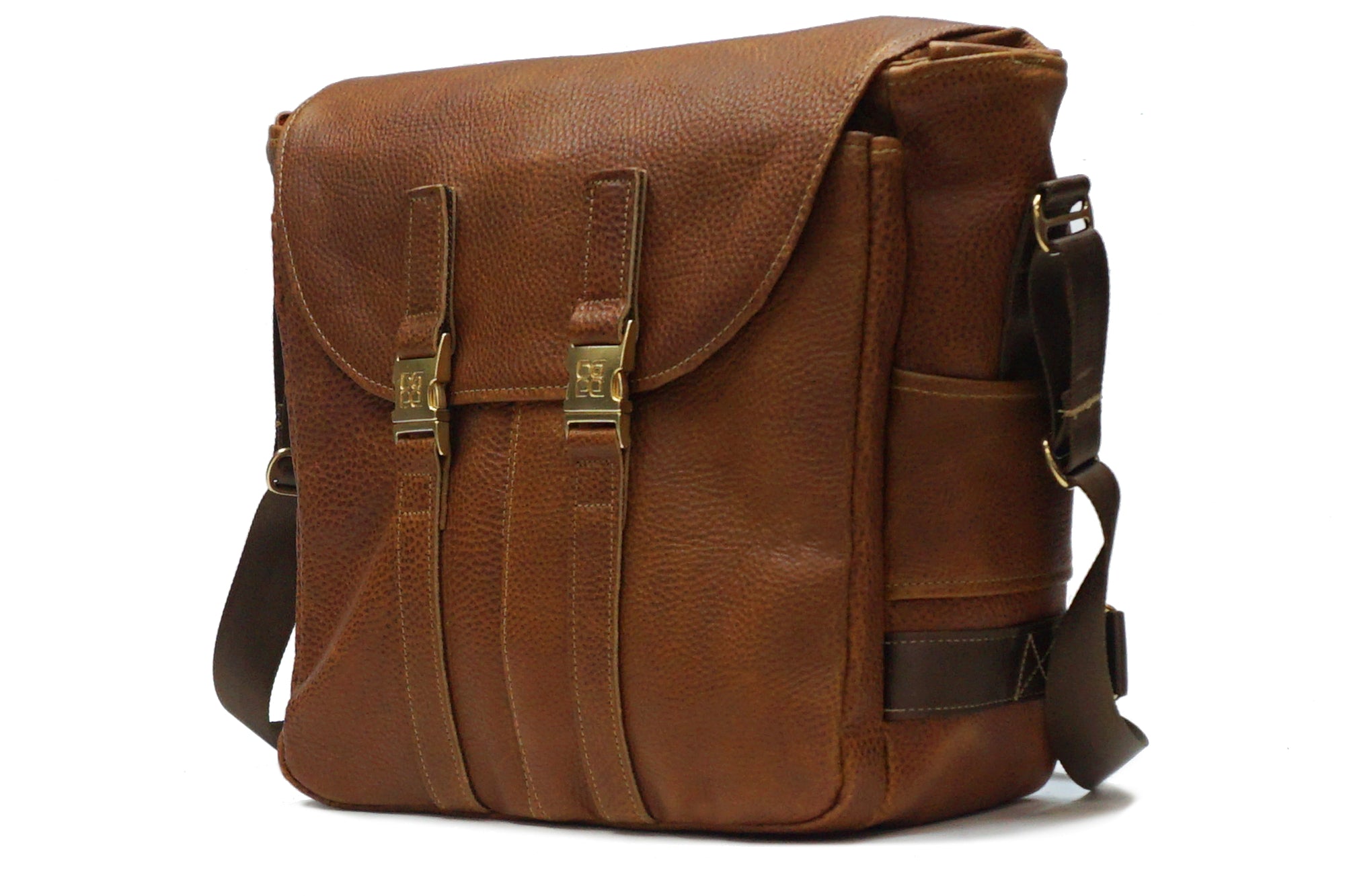 Bison Leather Edition North To South Messenger Bag - Tucker-Bloom