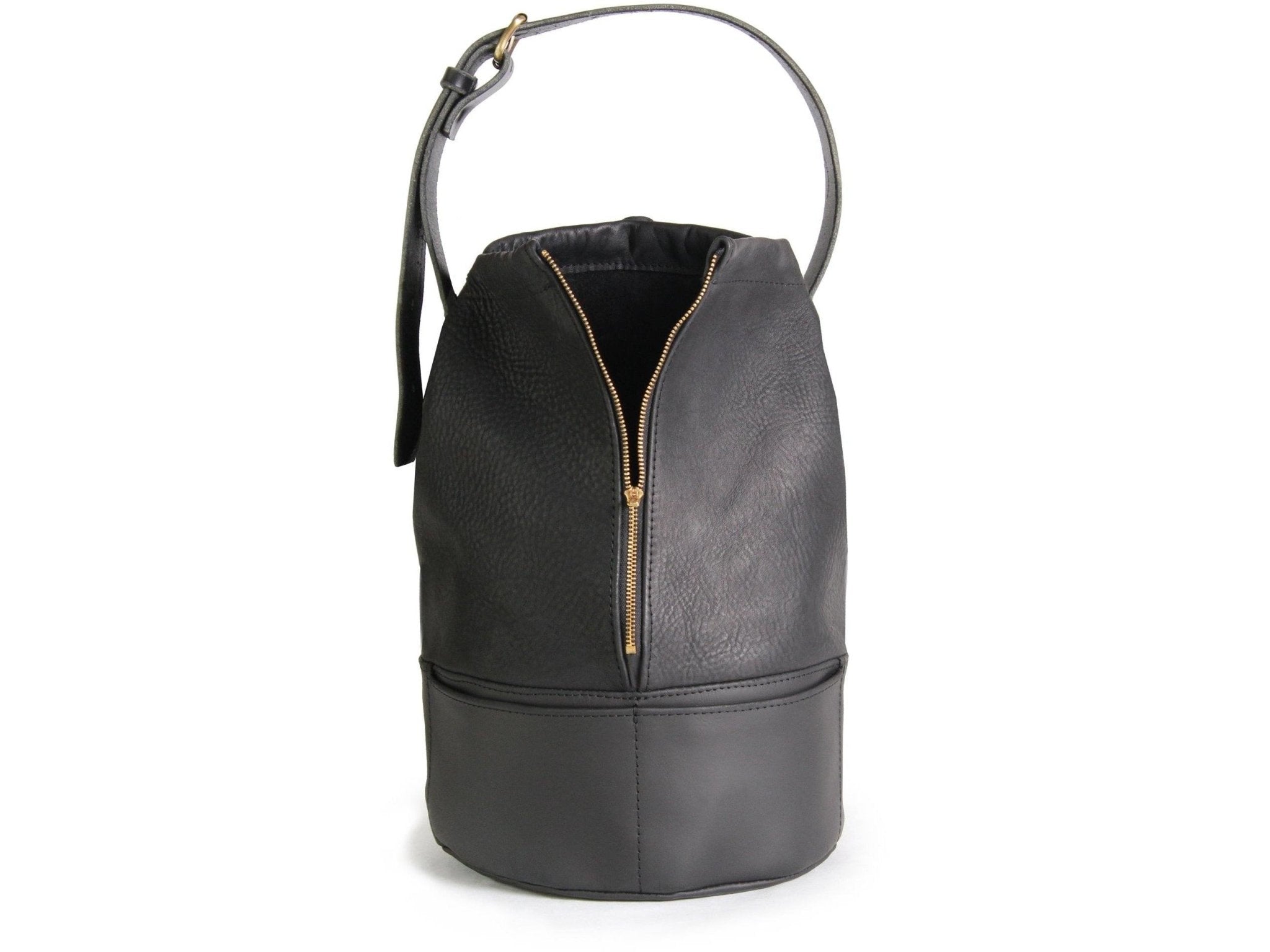 Bucket Backpack, Pebbled--black