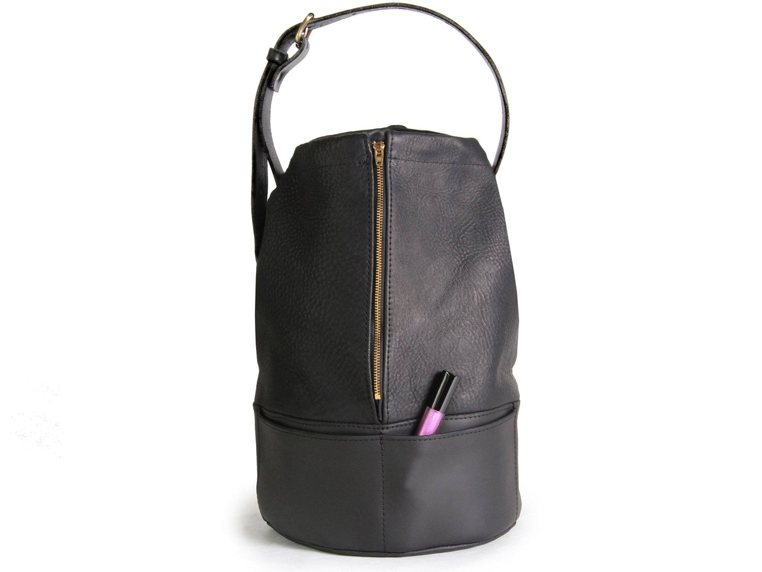 bucket backpack purse leather SEDGWICK LEATHER BUCKET